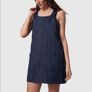 NWT United by Blue Overall Denim Dress, Medium